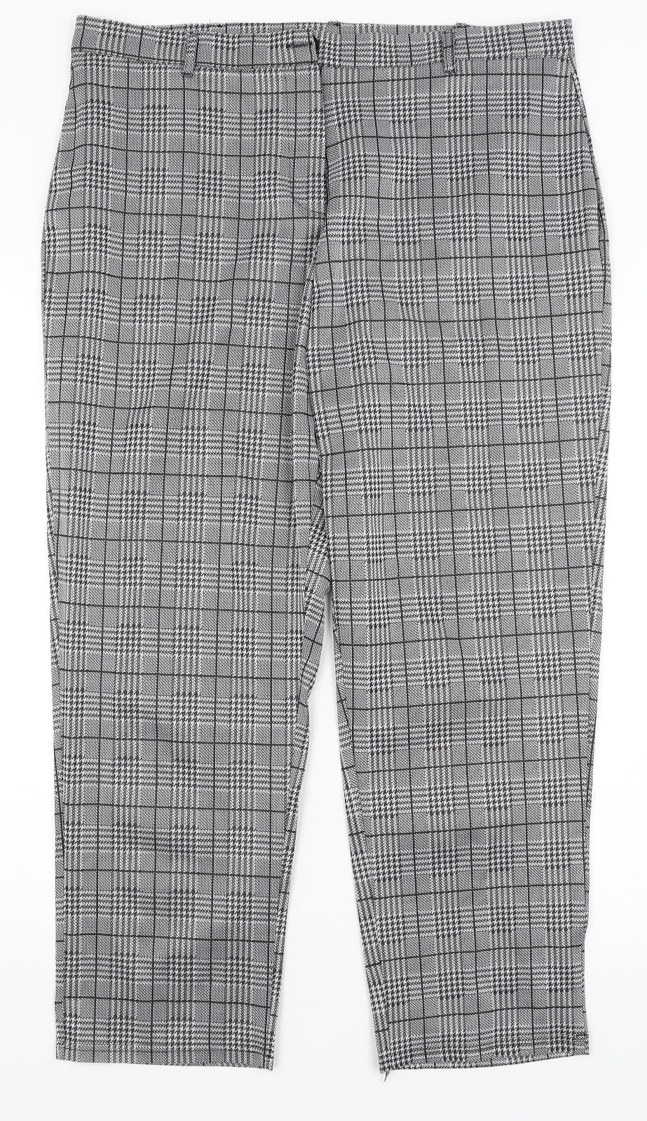 Womens UK Size XL Preworn Regular Fit  Grey Trousers