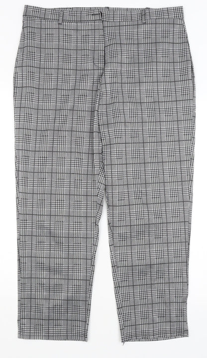 Womens UK Size XL Preworn Regular Fit  Grey Trousers