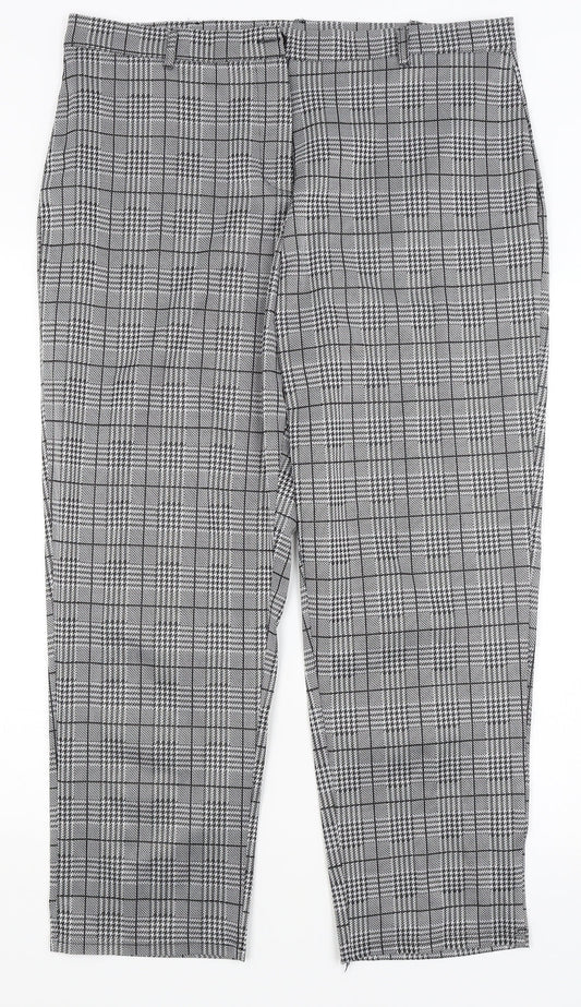 Womens UK Size XL Preworn Regular Fit  Grey Trousers
