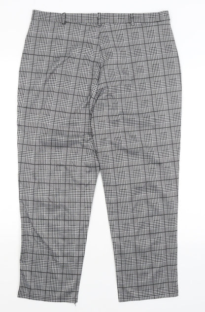 Womens UK Size XL Preworn Regular Fit  Grey Trousers