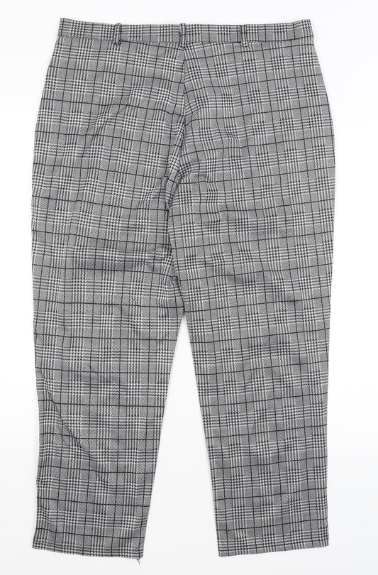Womens UK Size XL Preworn Regular Fit  Grey Trousers