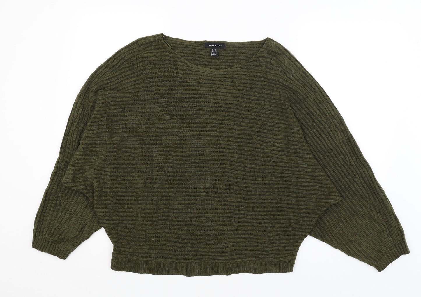 Womens UK Size L New Look Green Pullover Jumper