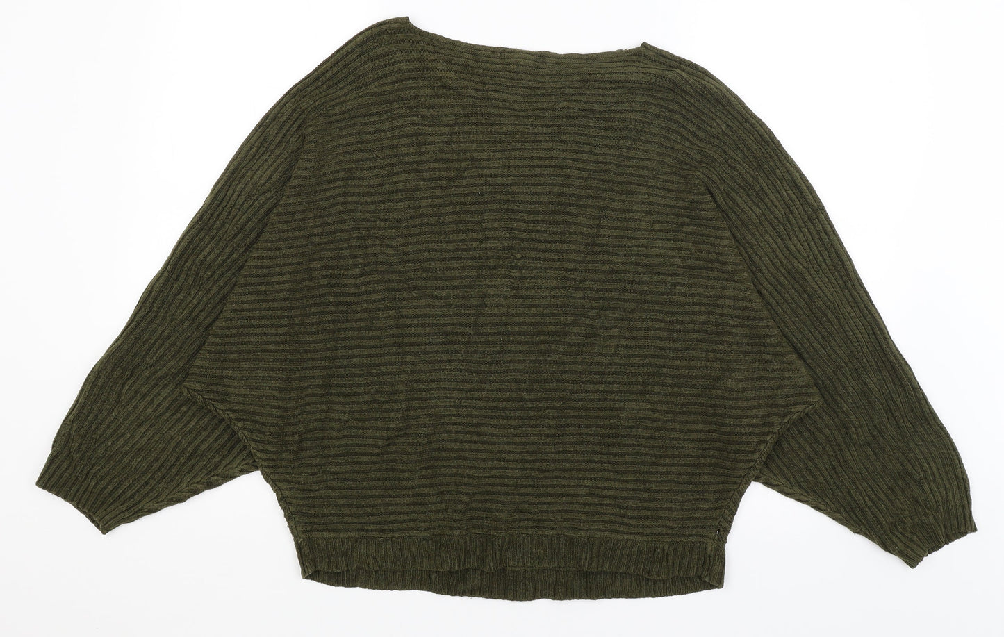 Womens UK Size L New Look Green Pullover Jumper