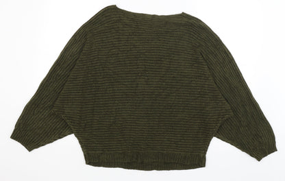 Womens UK Size L New Look Green Pullover Jumper