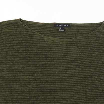 Womens UK Size L New Look Green Pullover Jumper