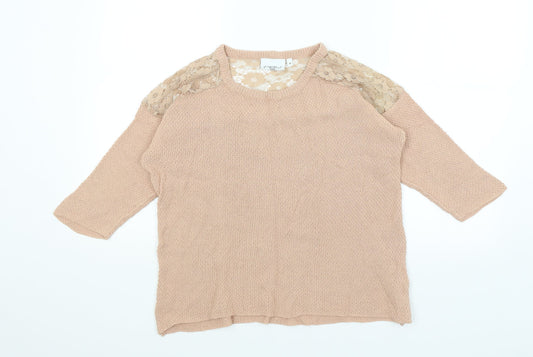 Womens UK Size 10 New Look Pink Pullover Jumper
