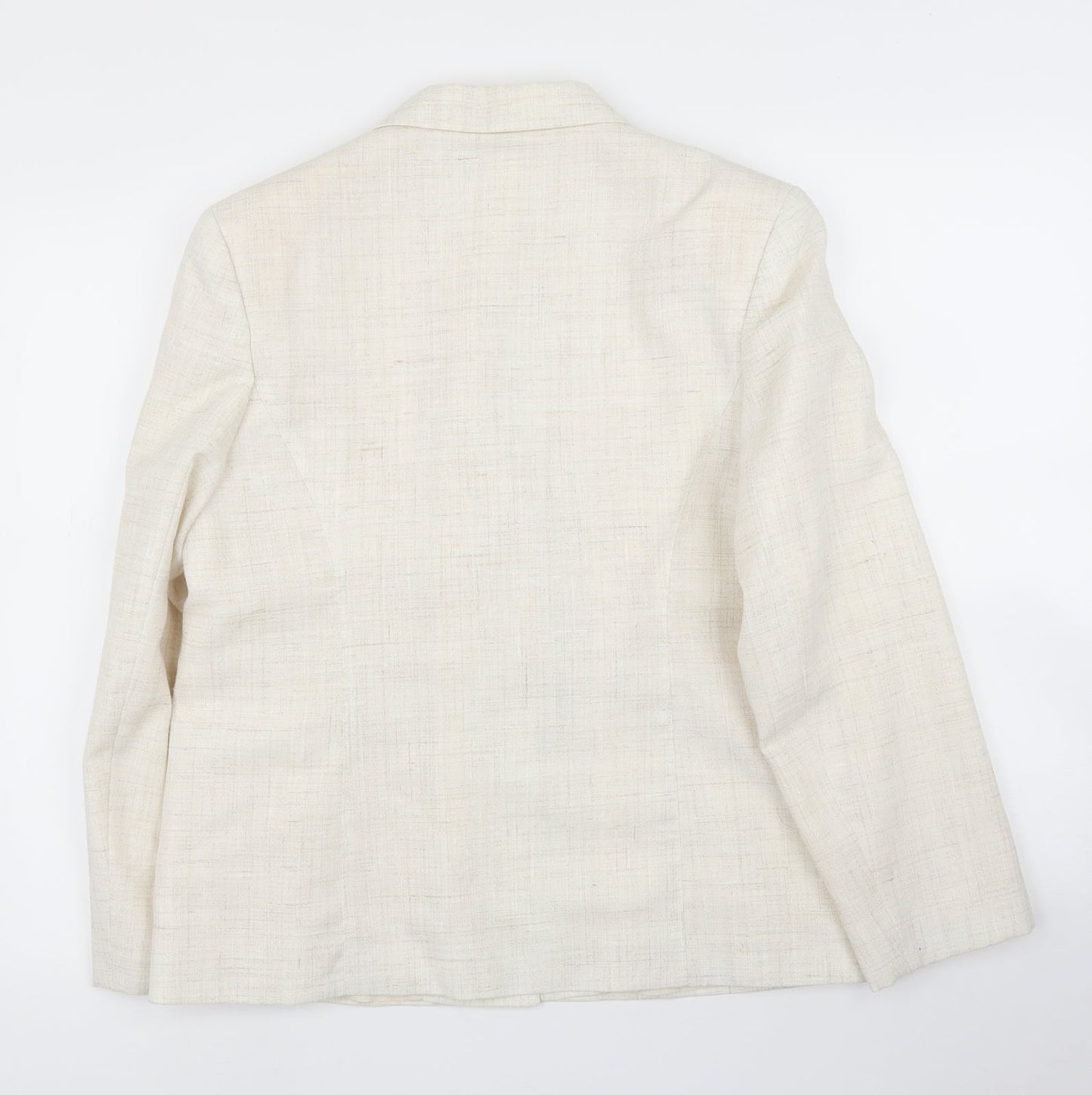 Womens UK Size L Preworn Regular Ivory Blazer