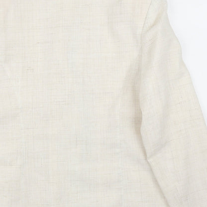 Womens UK Size L Preworn Regular Ivory Blazer