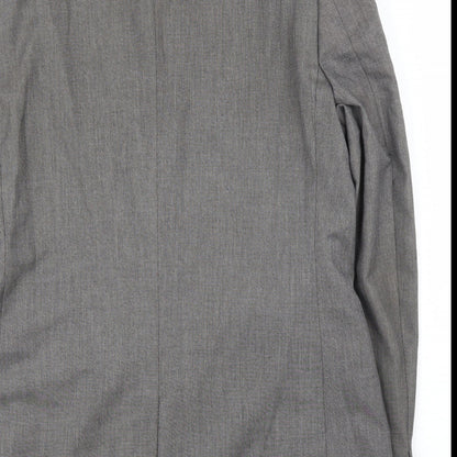 Mens UK Size 42 River Island Regular Grey Suit Jacket