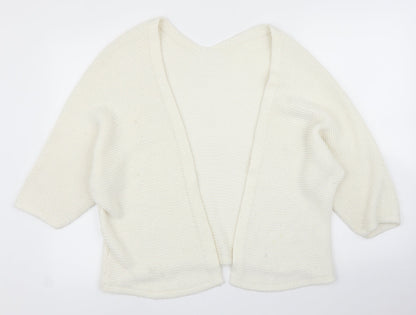 Womens UK Size L Preworn Ivory Cardigan Jumper