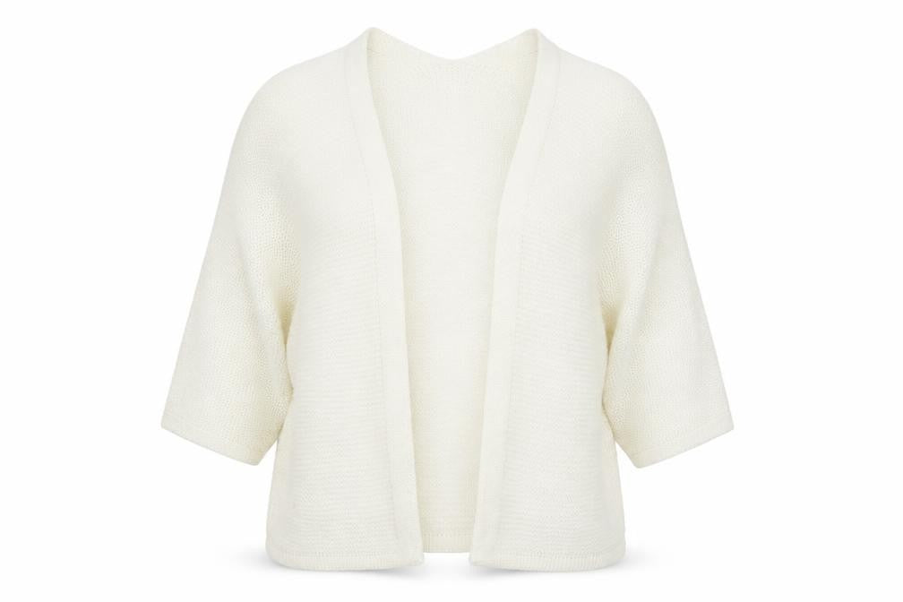 Womens UK Size L Preworn Ivory Cardigan Jumper