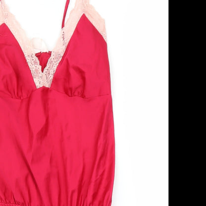 Secret Possessions Womens Pink Solid  Cami One Piece Size 6
