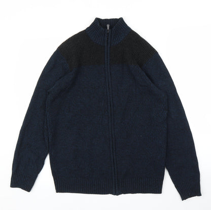 Method Mens Blue   Full Zip Jumper Size M