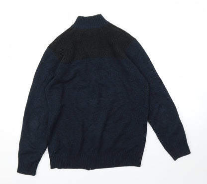 Method Mens Blue   Full Zip Jumper Size M