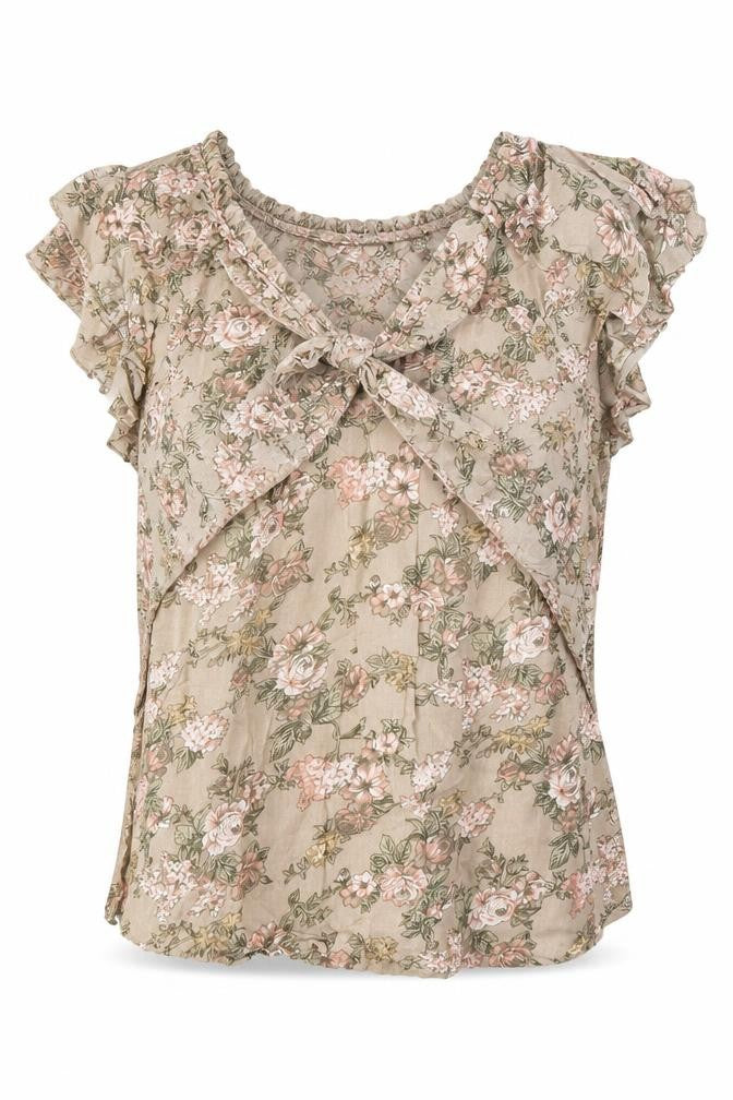 Womens UK Size S Vera Moda Beige Basic Blouse