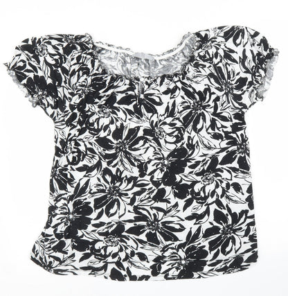 Womens UK Size 12 TU Black Basic Blouse