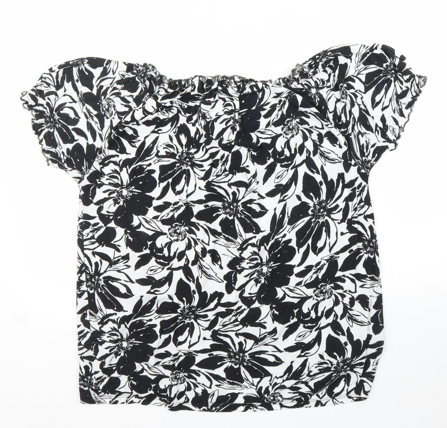 Womens UK Size 12 TU Black Basic Blouse