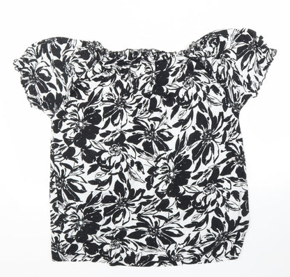 Womens UK Size 12 TU Black Basic Blouse