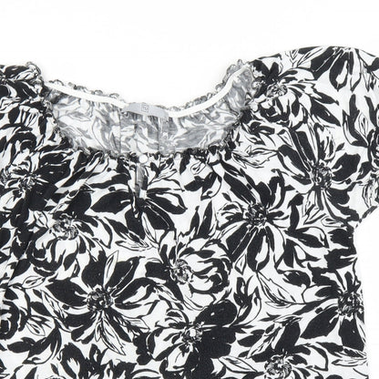 Womens UK Size 12 TU Black Basic Blouse