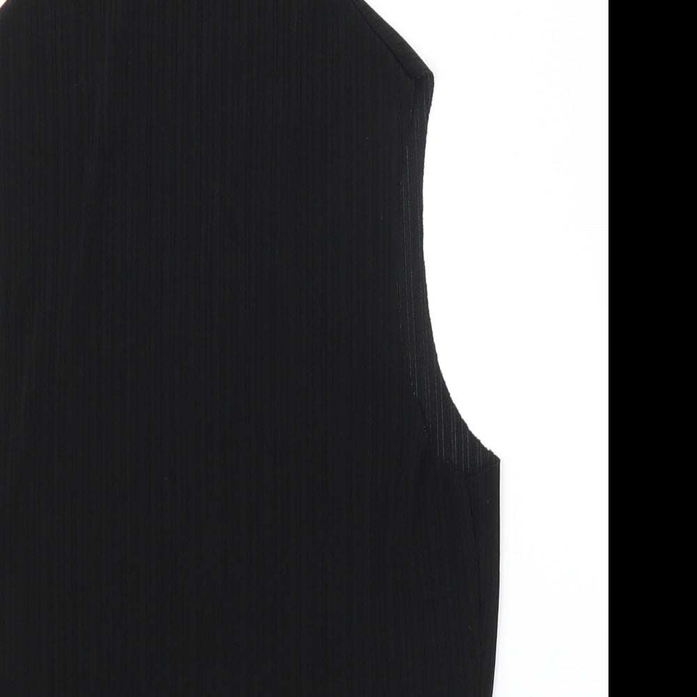 Womens UK Size S Preworn Black Basic Blouse