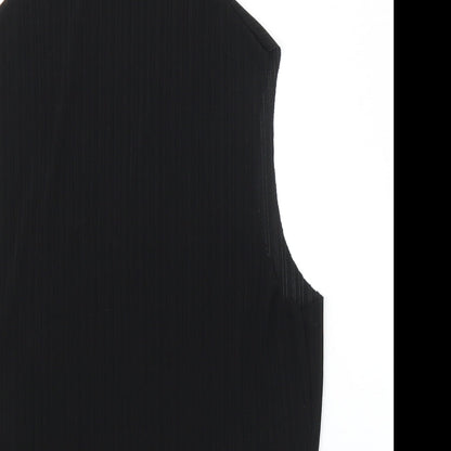 Womens UK Size S Preworn Black Basic Blouse