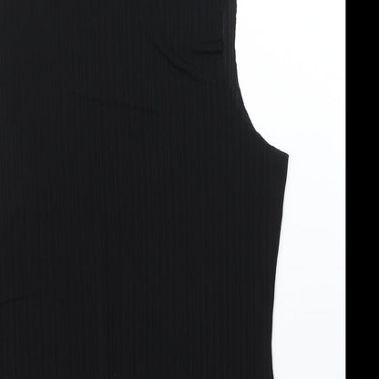 Womens UK Size S Preworn Black Basic Blouse
