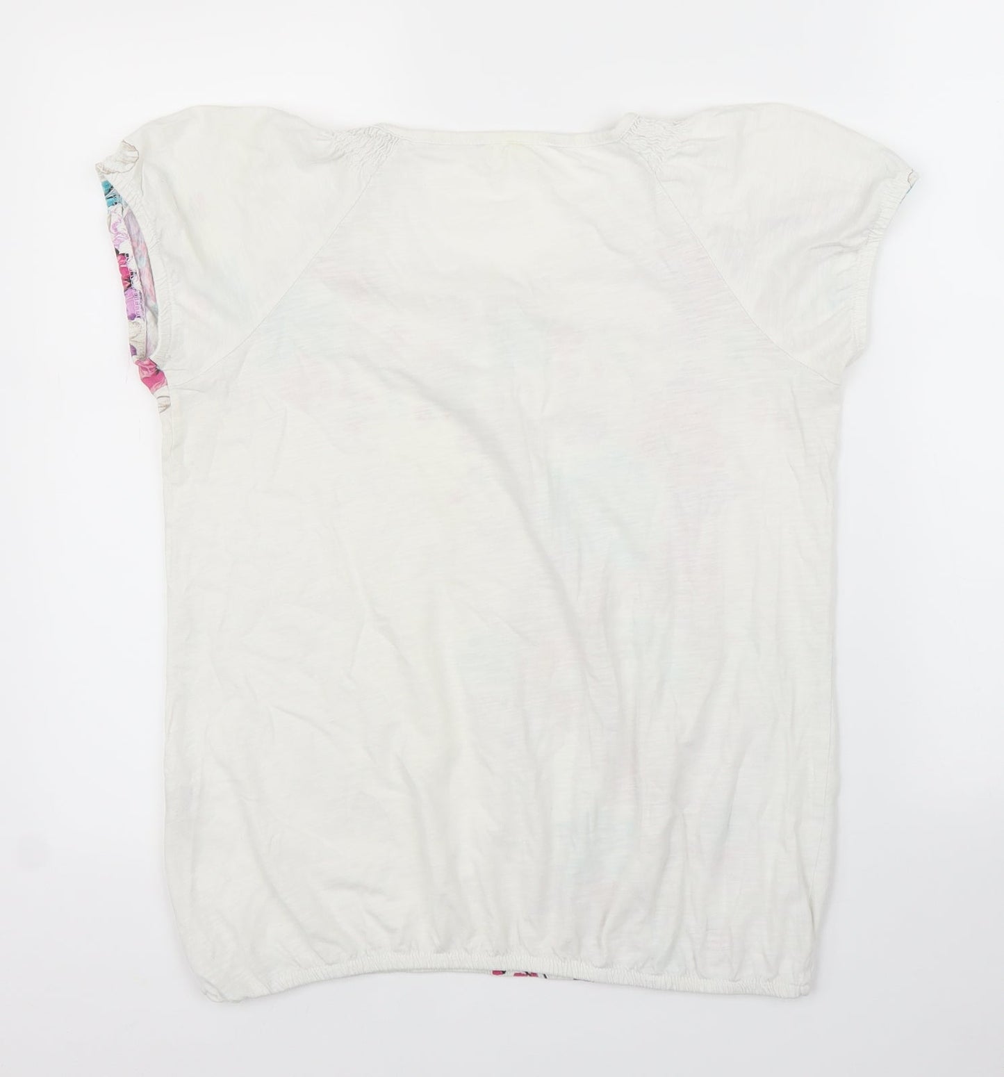 Womens UK Size 12 Preworn White Basic Blouse