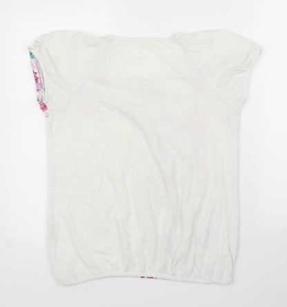 Womens UK Size 12 Preworn White Basic Blouse