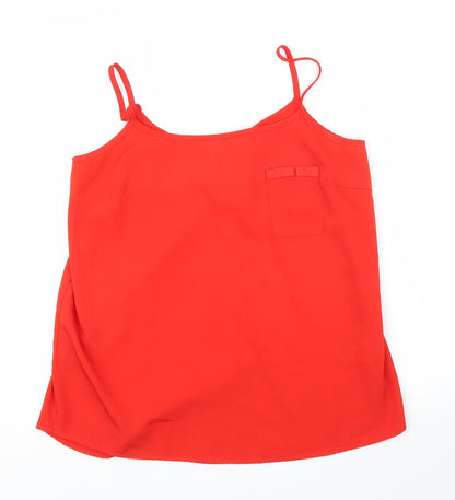 Primark Womens Red   Camisole Blouse Size 10