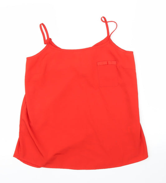 Primark Womens Red   Camisole Blouse Size 10