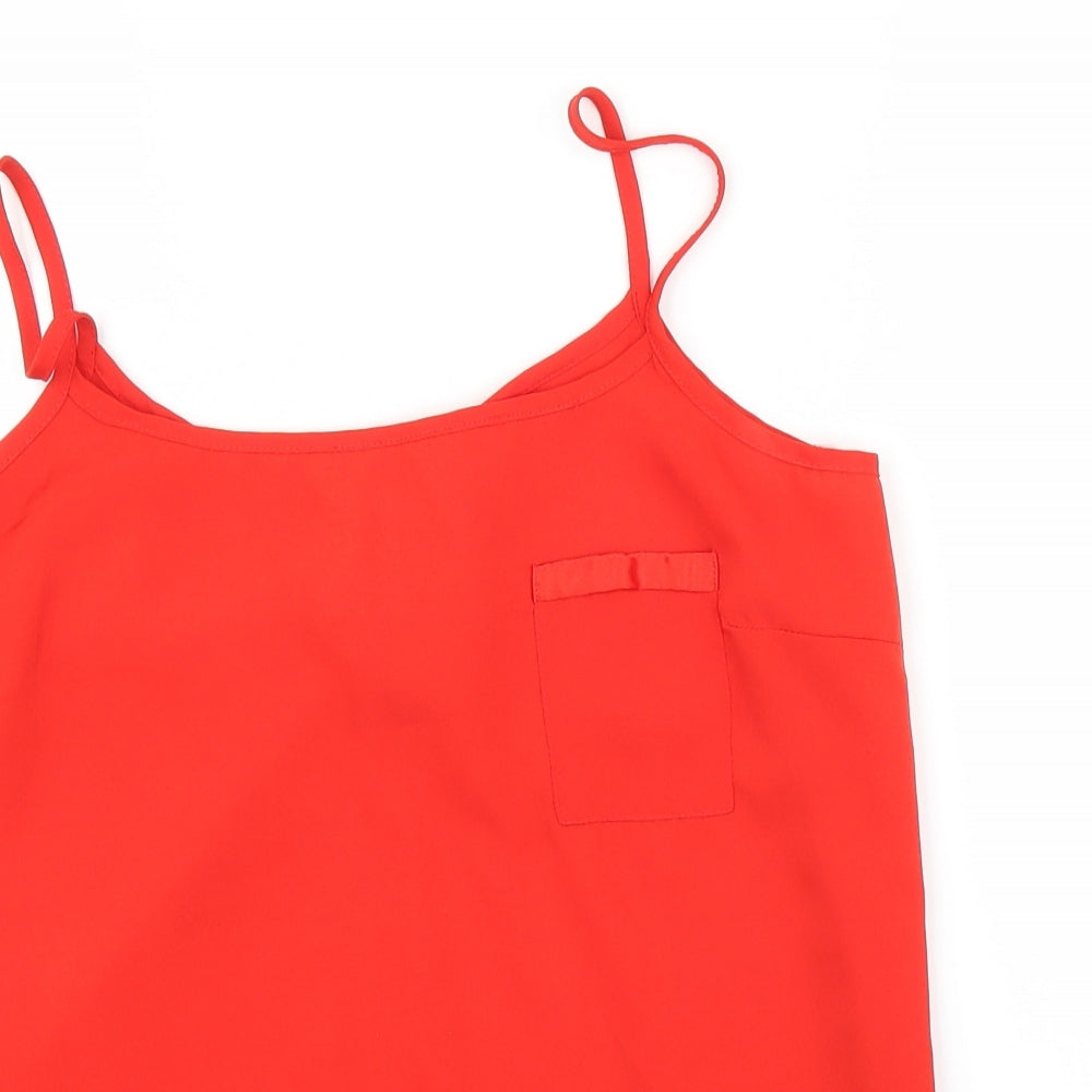 Primark Womens Red   Camisole Blouse Size 10