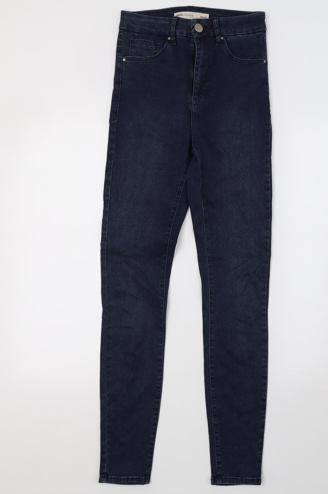 ASOS Womens Blue  Denim Mom Jeans Size 6 L32 in