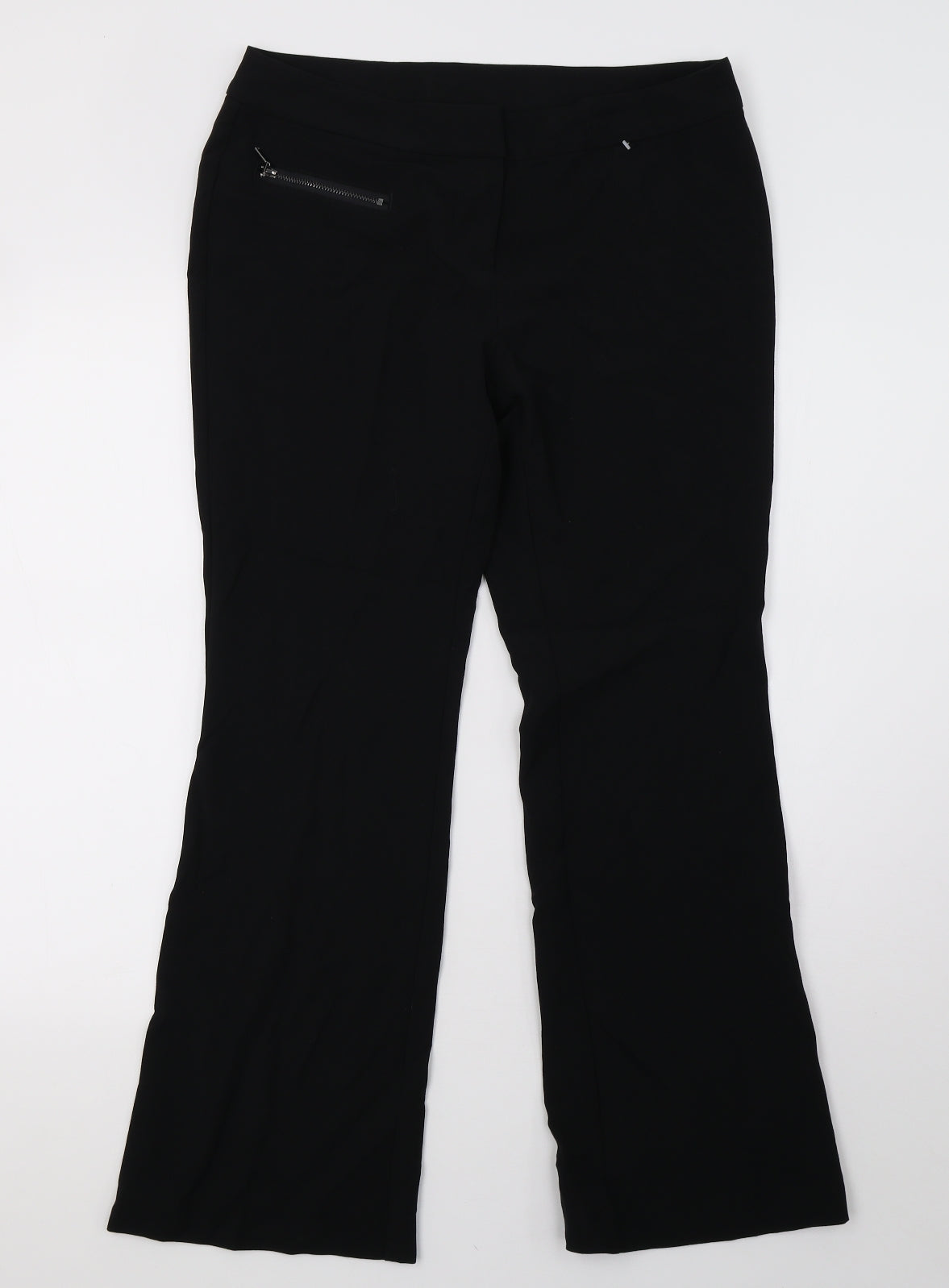 Womens UK Size 8 NEXT Regular Fit  Black Trousers