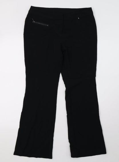Womens UK Size 8 NEXT Regular Fit  Black Trousers