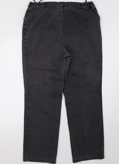 Womens UK Size 14 Preworn Regular Fit Jegging Grey Jeans