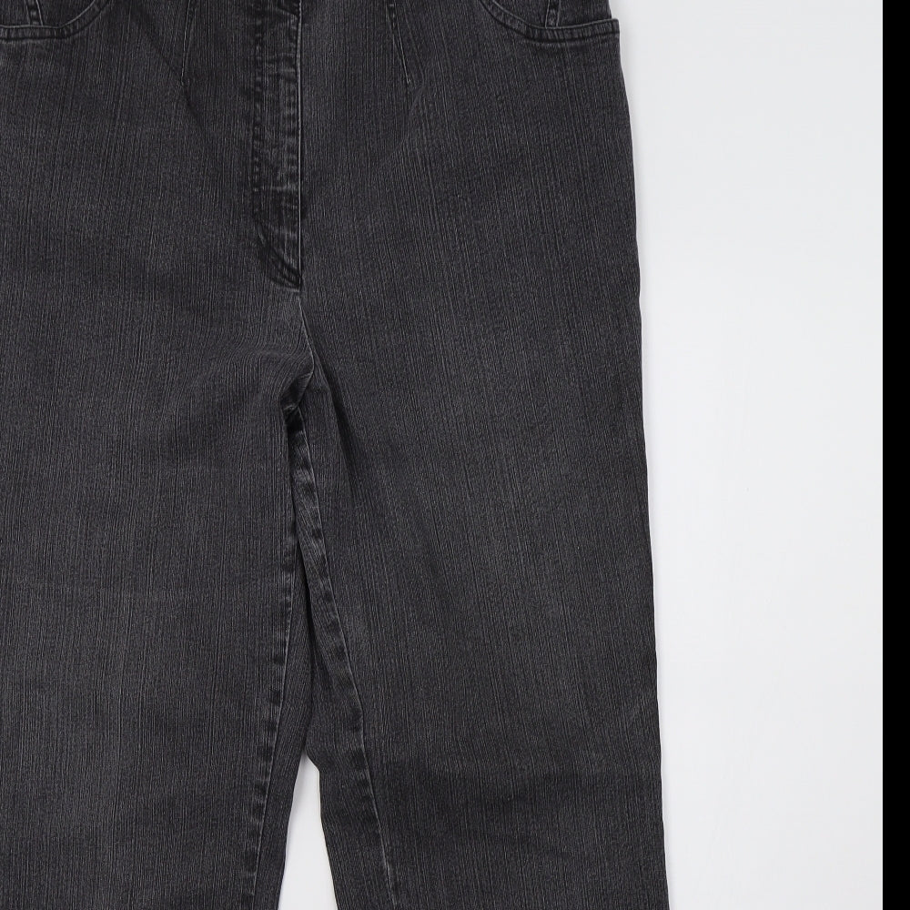 Womens UK Size 14 Preworn Regular Fit Jegging Grey Jeans