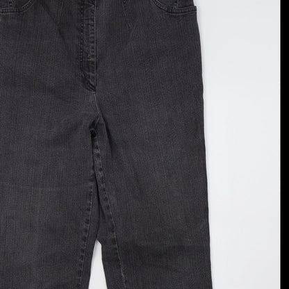 Womens UK Size 14 Preworn Regular Fit Jegging Grey Jeans