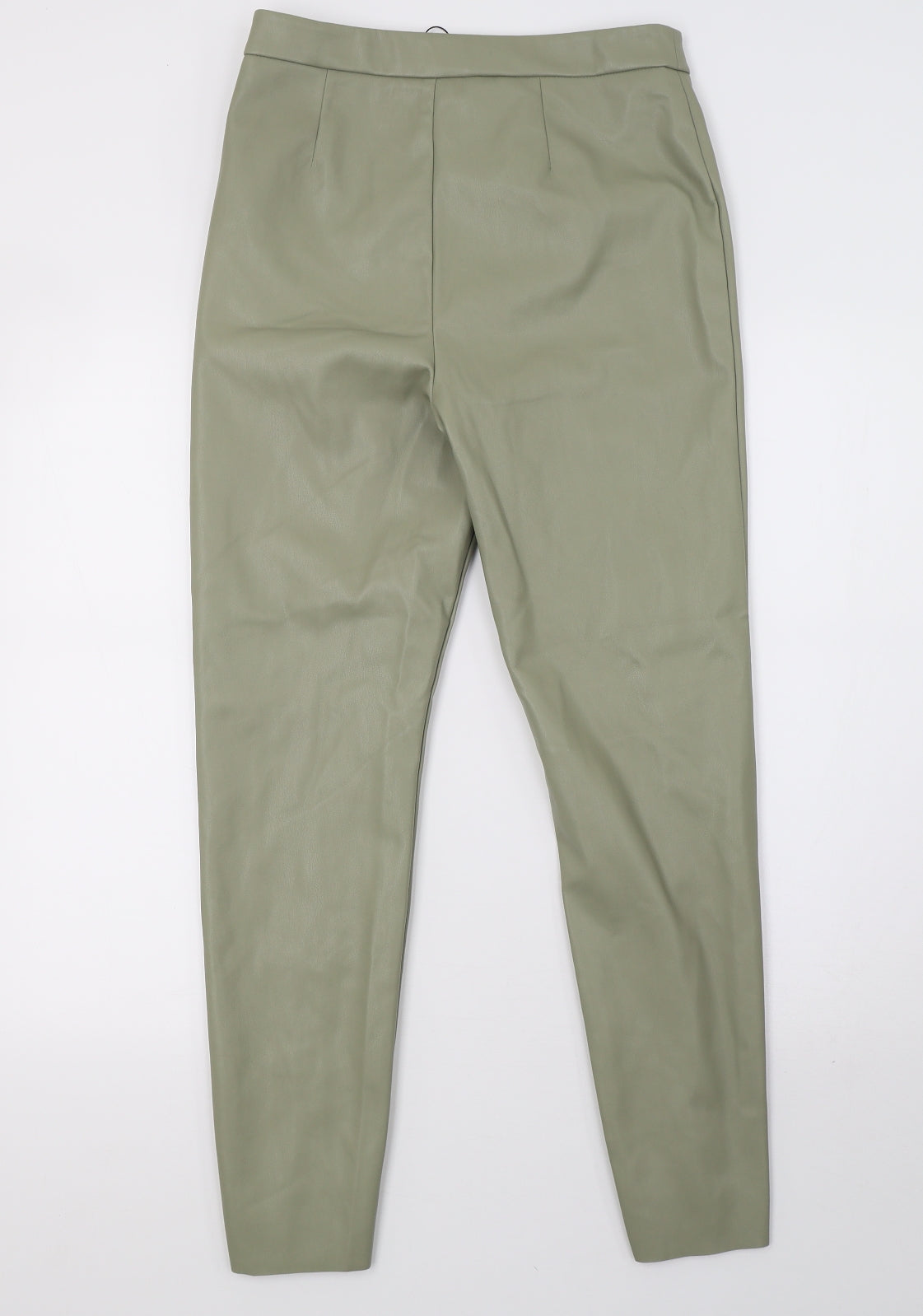 Primark Womens Green  Satin Skinny Jeans Size 10 L29 in