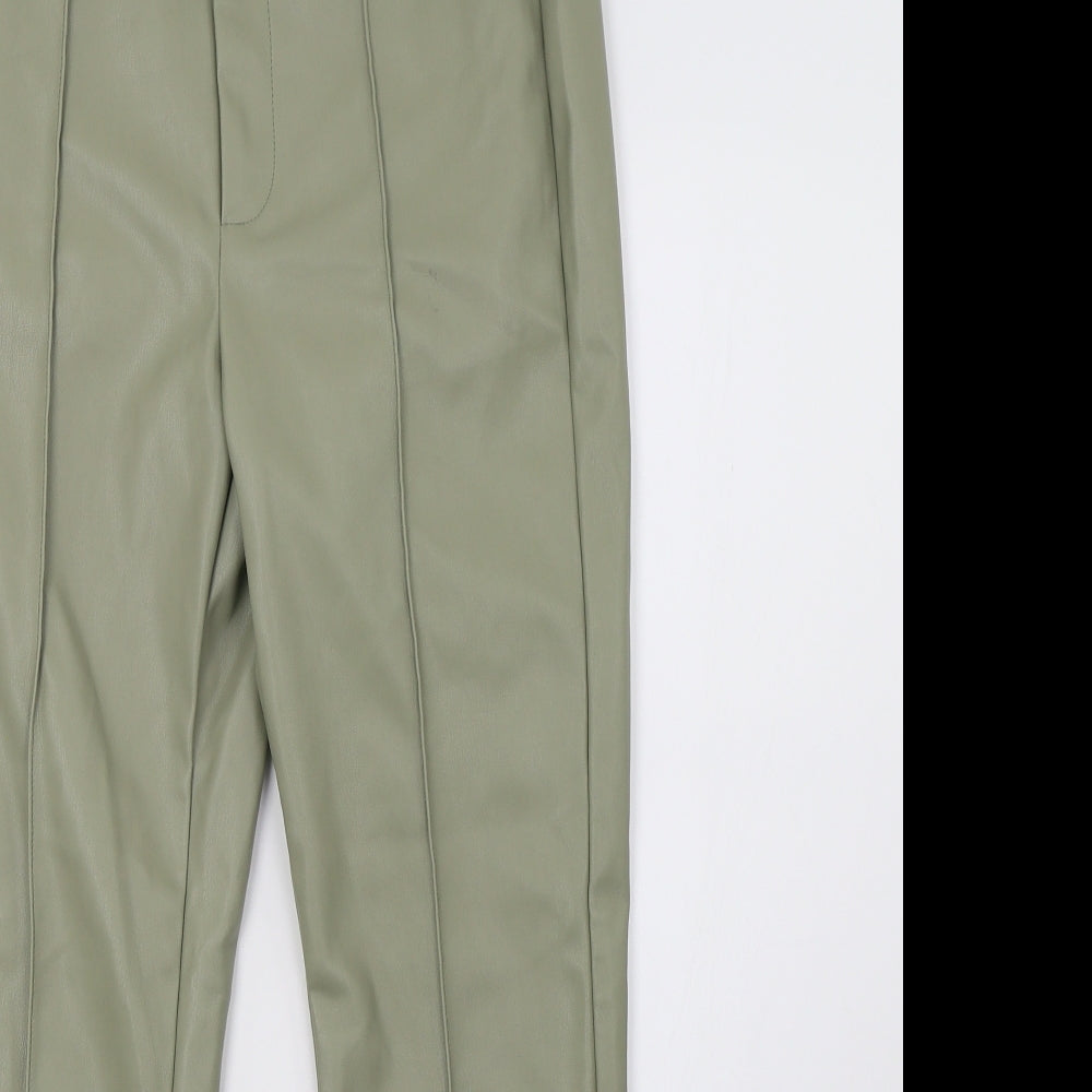 Primark Womens Green  Satin Skinny Jeans Size 10 L29 in