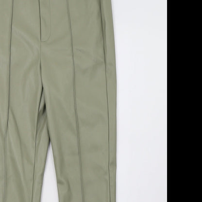 Primark Womens Green  Satin Skinny Jeans Size 10 L29 in