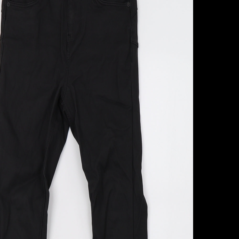 New Look Womens Black  Latex Skinny Jeans Size 8 L28 in