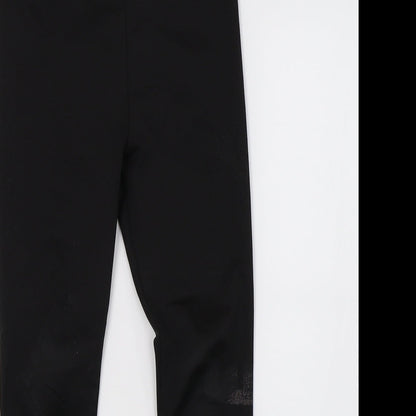 Preworn Girls Black   Sweatpants Trousers Size S