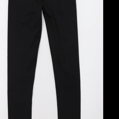 Preworn Girls Black   Sweatpants Trousers Size S