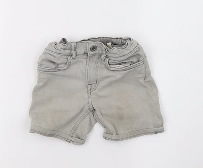 Primark Girls Grey  Denim Sweat Shorts Size 2-3 Years