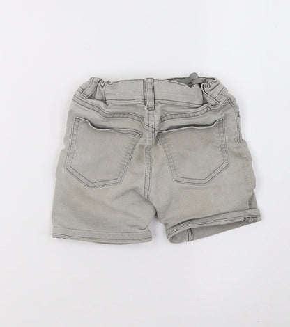 Primark Girls Grey  Denim Sweat Shorts Size 2-3 Years