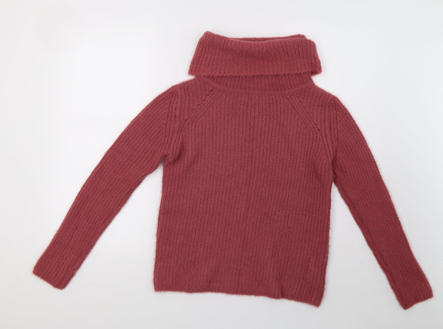 Primark Womens Pink  Knit Henley Sweatshirt Size 4