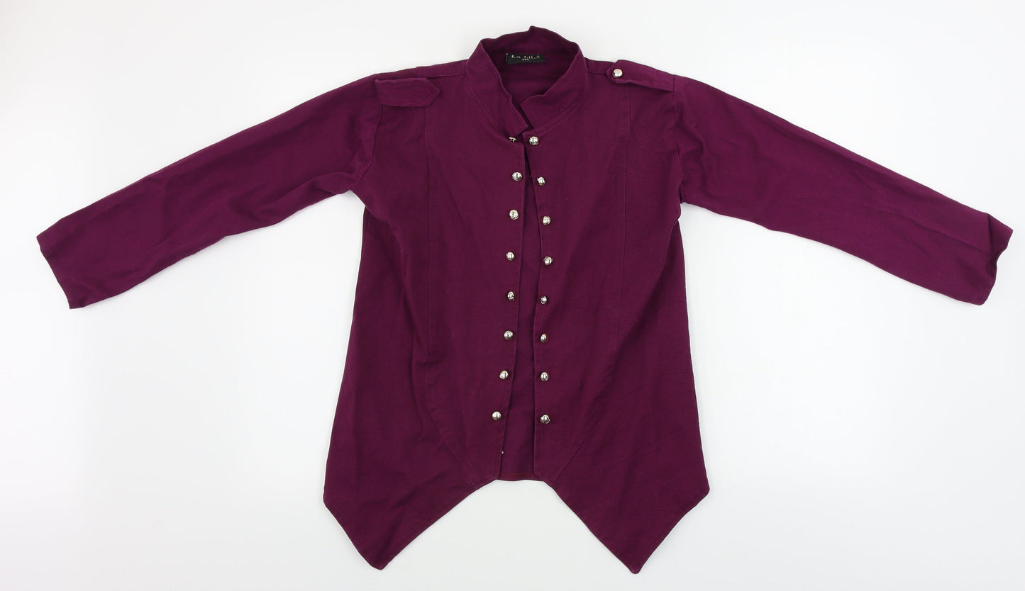La Fille  Womens Purple   Jacket Coat Size 8