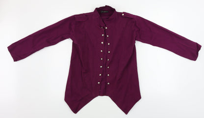 La Fille  Womens Purple   Jacket Coat Size 8