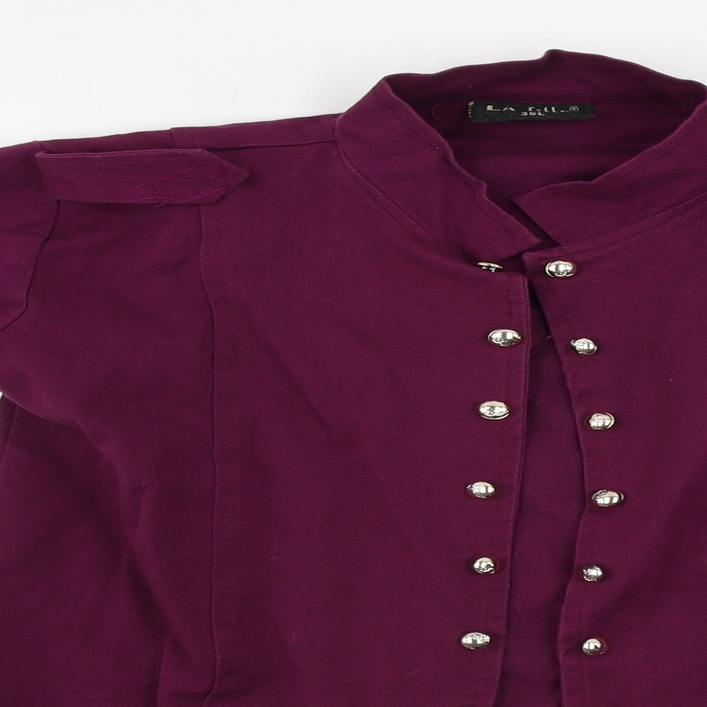 La Fille  Womens Purple   Jacket Coat Size 8