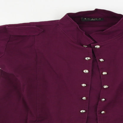 La Fille  Womens Purple   Jacket Coat Size 8
